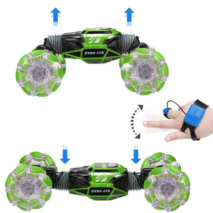 Auto a control remoto sensor mano RC Stunt® (verde)